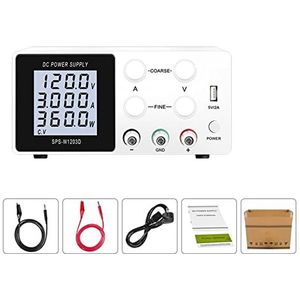 Tafelvoeding van laboratoriumkwaliteit, 120V 3A Switching Lab Dc Verstelbare Voeding 4 Digitale Gereglementeerde Usb Diy 5V Ogen Beschermen Laboratorium precisie Bench Bron Eenvoudig in te stellen en