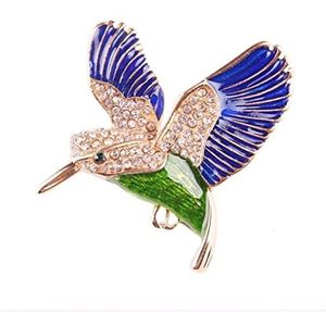 Broche Spelden Voor Dames Broche Rhinestone vogel broche geëmailleerde dieren adelaar pin pin -kleding accessoires vlinderdas Broche Dames Art (Color : C, Size : 3.8x4.2cm)