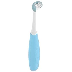 3-zijdige elektrische tandenborstel voor kinderen, intelligent sonisch type USB oplaadbaar tandenreinigingsgereedschap, all-inclusive tandenborstel met zachte haren, met vervangende kop(Blauw)