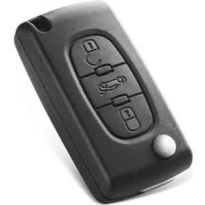 Sleutelbehuizing accessoires Voor Peugeot 207 307 407 308 607 3 Knoppen Flip Sleutel Shell Case Cover CE0523 Auto Accessoires