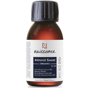 Naissance Amandelolie Zoet BIO (nr. 215) 100ml - Natuurlijk, Gecertificeerd Organisch, Koud Geperst, Veganistisch, Hexaanvrij & Geen GGO - Gebruik bij Baardolie, Massage en Aromatherapie