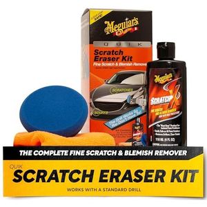 Meguiar's Quik Scratch Eraser Kit - Auto Krasverwijderaar - Inclusief ScratchX en Boorgemonteerde Pad