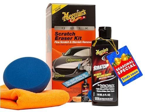Meguiar's Quik Scratch Eraser Kit - Auto Krasverwijderaar - Inclusief ScratchX en Boorgemonteerde Pad