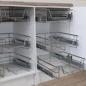 KuKoo - Schuiflade Opbergmand - Organizer Rek - Metalen - 6 Stuks
