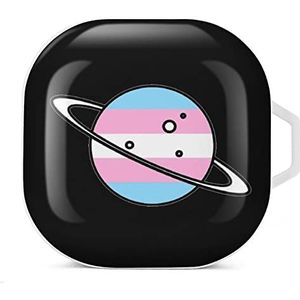 Trans Planet Oordopjes Hoesje Compatibel met Samsung Hard Shell Beschermhoes Wit-Stijl