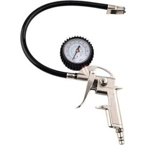 Tire Air Inflator Gun Met Analoge Wijzerplaat Bandenspanningsmeter En Inflator Band Tester Meetinstrumenten 0-220 Psi Eenvoudig In Gebruik