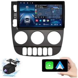 Android 14.0 2 Din Autoradio 9"" Touchscreen Auto Stereo voor Benz ML 350 2001-2005 met Draadloze Carplay Android Auto GPS navigatie AHD Omgekeerd beeld Stuurwielbediening(P4(4G+64G))