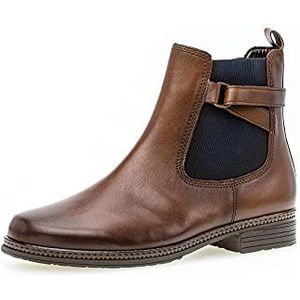 Gabor Chelsea laarzen voor dames, uitneembaar voetbed, beste pasvorm, winterschoenen, gevoerd, dames, dames, zadel (blauw), 37,5 EU / 4,5 UK, Bruin zadel., 37.5 EU