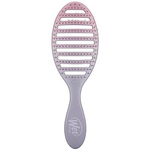 WetBrush Speed Dry Detangler met hittebestendige Heatflex borstelharen en open ventilatieontwerp om haar sneller te drogen, voor alle haartypes, Feel Good Ombre Collection, roze en paars