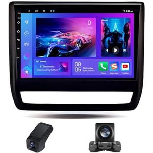 Android autoradio 2 Din geldt voor Mitsubishi ASX 1 2016-2023 met Draadloze Carplay Android Auto GPS Navi WiFi 9 inch met Bluetooth FM+ Achteruitrijcamera/Stuurwielbediening(X2)