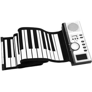 Elektronische Piano 61 Toetsen Oprolbaar Pianotoetsenbord Elektronische Piano Met Ingebouwde Luidspreker LCD-scherm Opnamefunctie