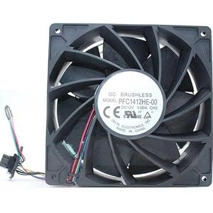 LMNCBVYA High Air Volume 12V 9A 140mm Server Chassis Cooling Fan - PFC1412HE-00 for Optimal Performance