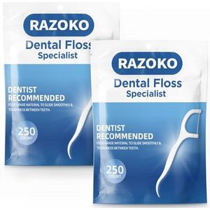Tandzijde Picks High Pull tandenstokers Sticks, professionele Clean Floss Picks, niet-gearomatiseerde wegwerp flosser navulverpakking 500 stuks