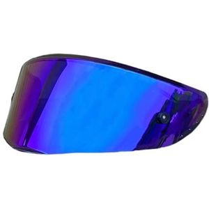 Motorhelm vizier lens, Helmvizier, R50S-schild for MOTORAX R50S Ca-SCO Moto Shield Zonnebrandcrème Windscherm Motorhelmvizier (Zilver - Alleen for gebruik overdag)(Rainbow-day Use Only)