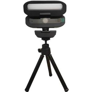 Full 4K HD Webcam LED-invullicht for live webcastvergadering Gamercamera Privacycover USB 3.0 Compatibel Werk Auto(2K HD)