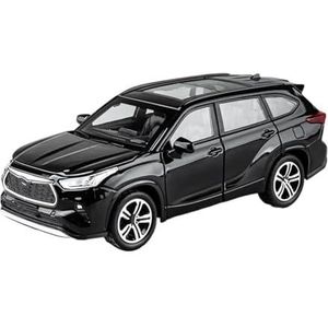 Zinklegering auto Voor H&IGHLANDER Legering Diecast Metalen Model Auto Pull Back Model Auto 1:32 maat(Black No box)