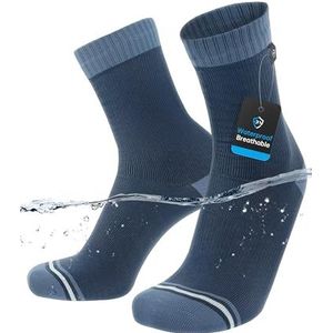 DexShell Essentiële waterdichte sokken, voor wandelen, buitenactiviteiten, voor heren en dames, uniseks, enkellengte, Blauwe Vleugel Blauwgroen, Medium