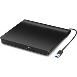Externe CD/DVD-drive, USB 3.0 CD DVD-speler Draagbare +/-RW-brander CD-ROM-lezer Schrijver Schijfduplicator For Laptop Desktop PC Gebruiksvriendelijk