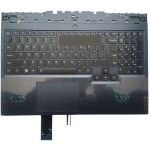 US Engels Palmrest Bovenste Behuizing Verlicht Toetsenbord Grijs voor Lenovo voor Ideapad voor Gaming voor Legion 5-15ITH6H 5-15ACH6H 5-15imh05h(Palmrest keyboard)