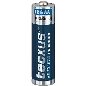 Batterijen + batterijen Tecxus AAA Micro AA Mignon, nieuwste productie, 7 jaar houdbaar (batterij AA)
