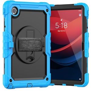 Tablet PC-hoes Compatibel met Lenovo Tab M11 TB330FU/TB331FC hoes met schermbeschermer, schokbestendige, robuuste hoes 360° draaibare handriem/standaard Compatibel met Lenovo Tab M11 11 inch (2024) Be