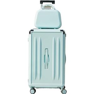 Trolley Case Koffer Bagagesets 2-delig, Duurzame Bagagesets Handbagagekofferset Voor Dames En Heren Bagage Lichtgewicht (Color : B, Size : 24in)