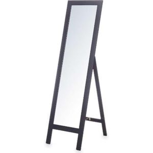 Gift Decor Staande spiegel zwart hout 40 x 145 x 40 cm