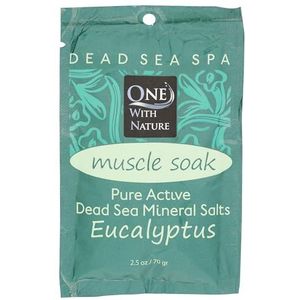 One With Nature - 100% zuivere zeemineralen actief tot de ruimte van kalmerende spieren eucalyptus - 2,5 ounce.