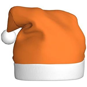 QQLADY Beauty Burnt Oranje Kerstman Hoed Voor Volwassenen Kerst Hoed Xmas Vakantie Hoed Voor Nieuwjaar Party Supplies