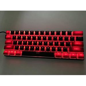 Topwang Pudding keycap 61 double shot PBT pudding keycap ANSI/ISO translucent OEM contour keycap backlight 60% / 87 TKL / 104/108 cherry MX switch mechanical keyboard