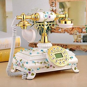 GPDNBIEU, Vaste familietelefoon Europese woonkamer telefoon Antieke digitale vaste met lijn Uitstekende werkkwaliteit Geschikt