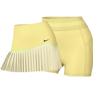 Nike Dames rok W Nk Df Advtg Skrt Srt PLD, Zacht Geel/Zacht Geel/Zwart, FD6532-722, L
