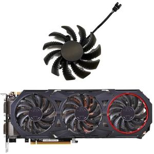 75MM 2/3pin GTX970 koelventilatoren PLD08010S12H voor Gigabyte GTX 970 voor Windforce G1 grafische kaarten als vervangende CPU-koeler(3Pin-Fan)