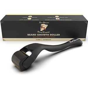 Red-Blooded Derma Roller Baard 0,5 mm – Baardroller met 540 Titanium Micronaalden | Microneedling Roller voor Stimulatie van Baardgroei & Haargroei bij Mannen