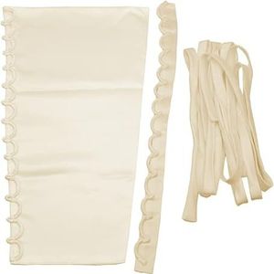 3 Stks/set Trouwjurk Rits Vervanging Verstelbare Korset Terug Kit Lace-Up Satijnen Lint DIY Craft Trouwjurk Accessoires (Champagne)