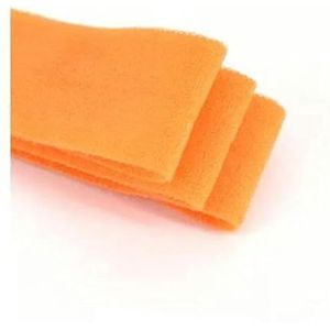 10M * 20mm elastische rand riem effen kleur glanzende vouw over elastische spandex band kinderen haar stropdas hoofdband jurk kanten rand naaien-oranje-20mm-10M