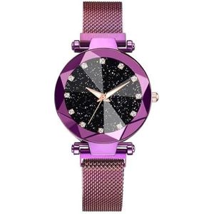 Kwartshorloges voor dames Magnetisch sterrenhorloge Stijlvol en elegant polshorloge Gemakkelijk te dragen horloge Uniek klokhorloge