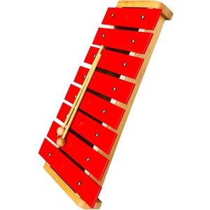 Groot 8-tonig rood aluminium klankbord Professioneel klokkenspelinstrument