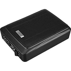 Audioversterker, 10 inch 900W Auto Subwoofer Speaker Active Under Seat Slim Sub Woofer Versterking Super Bass Stereo Speaker Amplifier Audio-processor(Without treble)