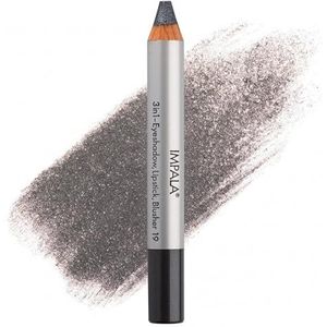 Impala 3-in-1 Jumbo potlood | Kleur 19 donkergrijs metallic | oogschaduw, lippenstift en blush | gladde en langdurige textuur | intensieve kleuren