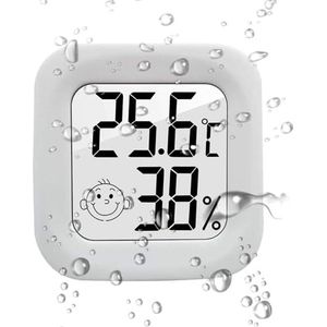 Temperatuur-vochtigheidsmonitor - digitale hygrometer voor binnen | Smile elektronische thermo-hygrometer | Digitale temperatuur- en vochtigheidsmonitors | Hygrometer binnenthermometer
