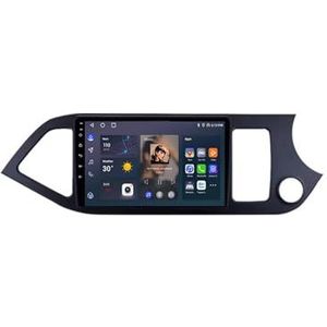 Android 12 Auto Stereo MP5 Player 9'' Screen Autoradio Voor Kia Morning Kia Picanto 2011-2016 Car-play Android Auto GPS-navigatie Bluetooth RDS FM AM DAB+ Radio Stuurbediening Voice Control(4 Core 2