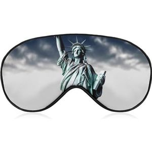 Vrijheidsbeeld, slaapmasker, licht blokkerend oogmasker, comfortabel en zacht, oogbedekking met elastiek, geschikt voor mannen en vrouwen, geschikt voor reizen en slapen