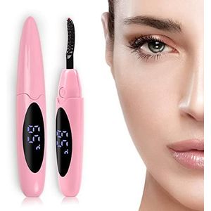 Verwarmde wimpertang: elektrische wimpertang, oplaadbare wimpertang met wimperkam voor snel natuurlijke krullen, make-up, natuurlijke wimpers en 24 uur lange levensduur