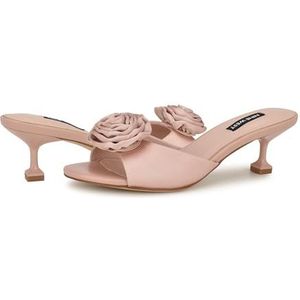 Nine West Dhalia Damessandalen met hak, lichtroze satijn 680, 38,5 EU, lichtroze satijn 680, 38.5 EU