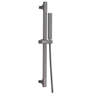 Blaufoss Round douchestang 100 cm met douchekop 12 cm 3 functies Brushed gunmetal | X²O Badkamers