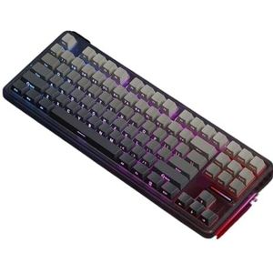 QPSJXN F87 Pro Toetsenbord Wired 2.4G Wireless Bluetooth 87 RGB Hot Swappable Pakking PBT - Compatibel mechanisch toetsenbord