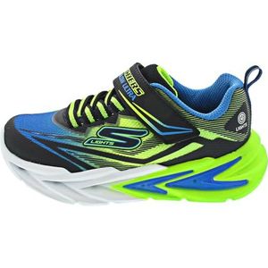 Skechers Flex-Glow Ultra Sneaker, zwart blauw limoen, 9.5 UK