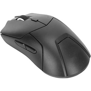 Gamingmuis, Office Mouse Triple Mode Ergonomisch Ontwerp Draadloze Volumeregeling voor Thuis (Zwart)