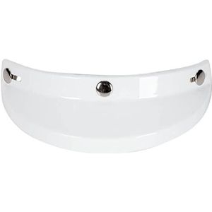 Motorhelm vizier lens, Helmvizier, motorfiets 3-knops vizier Universele motorfiets 3-knops vizier Opklapbaar en neerklapbaar open gezichtshelm Windscherm Rood (rood)(White)